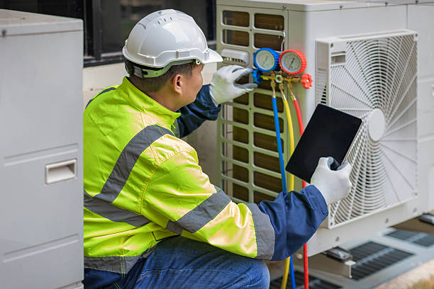 Professional Hvac technician working in Douglassville, PA
